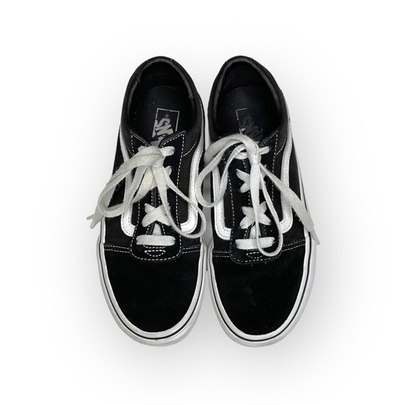 Vans® ✌︎ Classic Old Skool Sidestripe Lace Up Sneaker ✌︎︎ Black Suede ✌︎︎ 4Y 35 - Picture 9 of 16